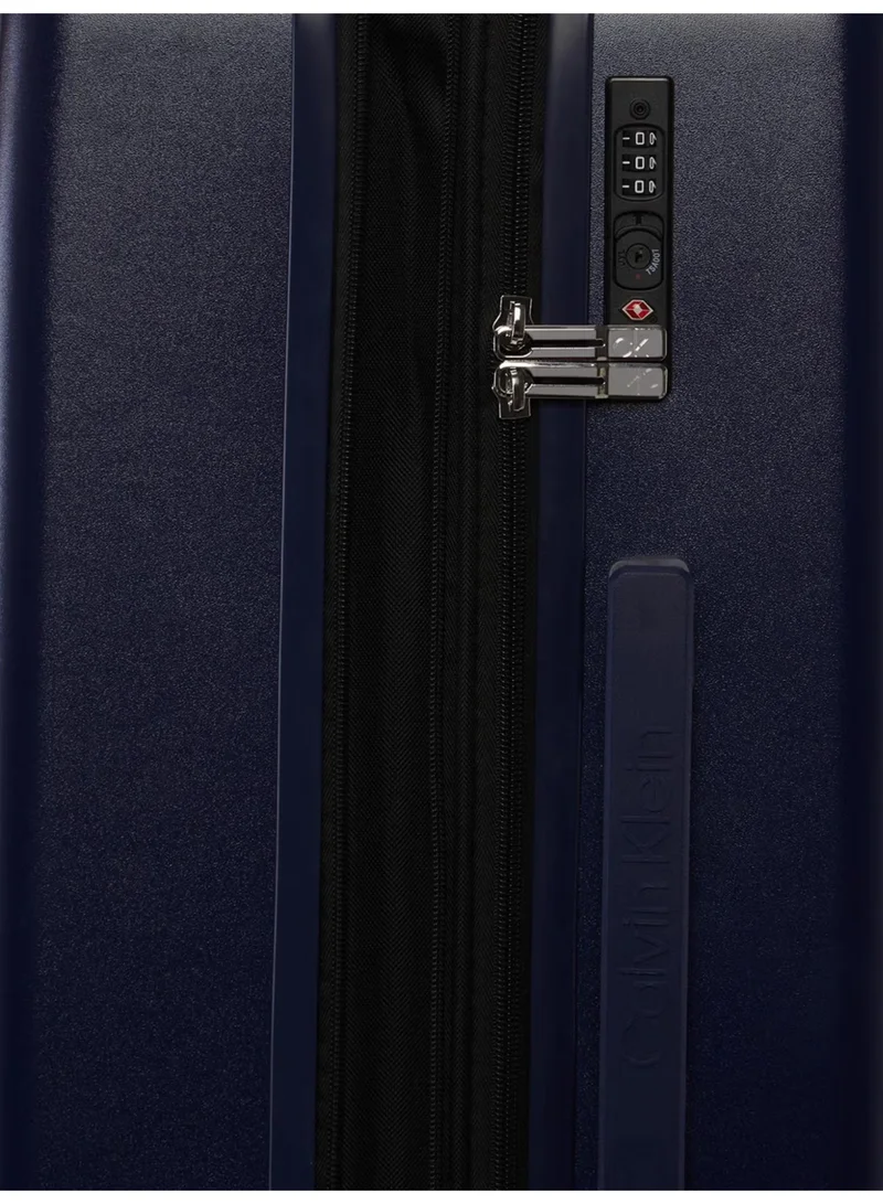 CALVIN KLEIN MIDNIGHT NAVY Calvin Klein In Stereo Hardside Luggage on Wheels for Unisex | Ultra Lightweight ABS with 4 Spinner Wheels|Color Midnight Navy  | Best Price UAE