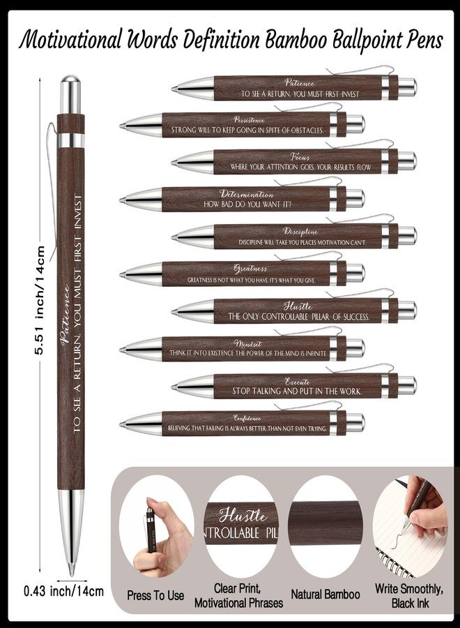 TecUnite 30 Sets Inspirational Spiral Notebooks Motivational Pens Bulk Employee Appreciation Gifts Notepads Journals Bamboo Pen Thank You Gift for Nurse Teacher Coworker Staff Team Graduation (Black - Image 5