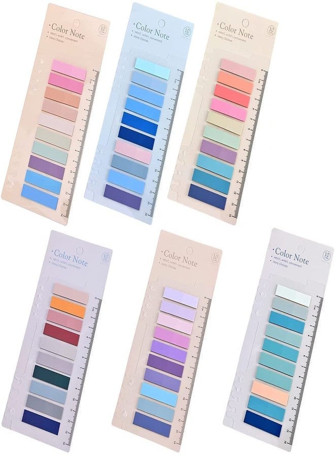 ARLICODECK Sticky Tabs for Notebooks Sticky Index Tabs Annotation Tabs Book Tabs Page Markers PET Material Page Tabs File Index Tabs Office Stationery (Multi Color) (6) - Image 1