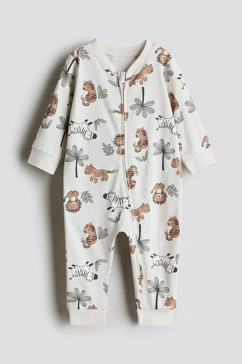 اتش اند ام Patterned sleepsuit