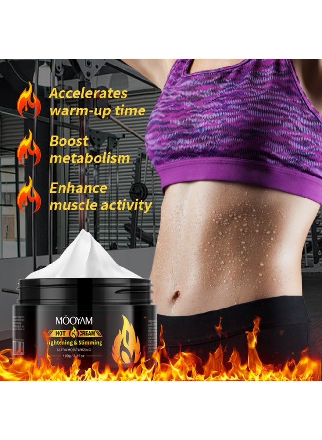 موويام زيت تدليك للتنحيف وكريم ساخن مضاد للسيلوليت لتشكيل الجسم يعزز امتصاص الدهون يشد البشرة ويجعلها أكثر تماسكًا علاج تدليك مريح لتنسيق الجسم - Image 4