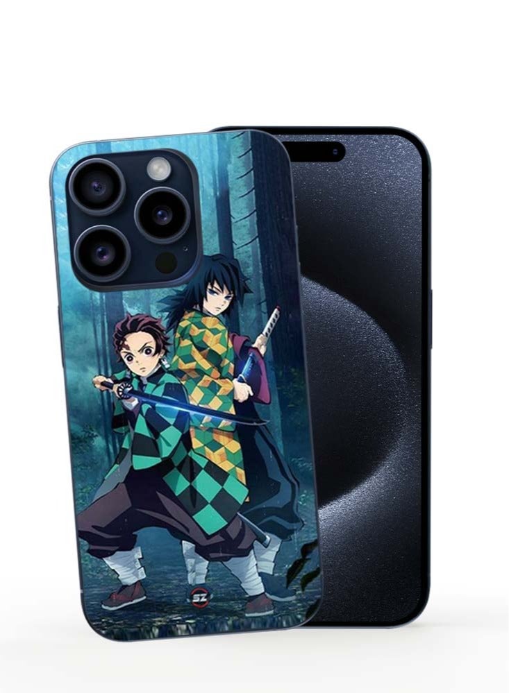 Pro Maxtective Printed Mobile Back Cover Demon Slayer Giyu Tomioka For iPhone 15 Pro Max