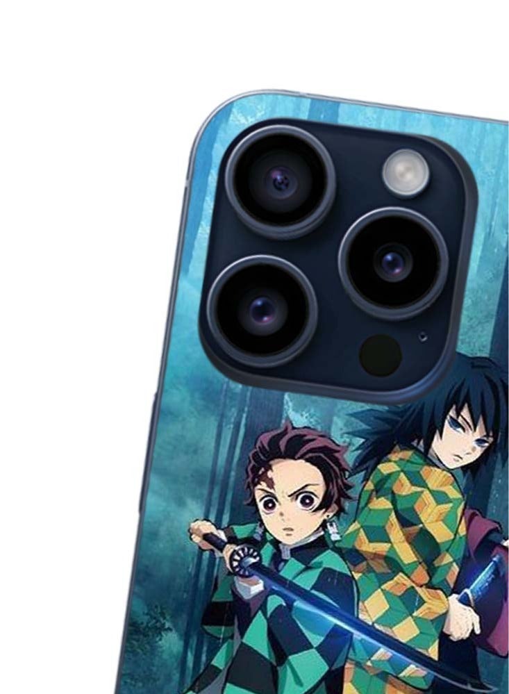 Pro Maxtective Printed Mobile Back Cover Demon Slayer Giyu Tomioka For iPhone 15 Pro Max