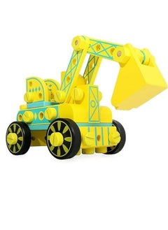 Generic Construction Machine Toy Made Of Wood From Mecano  - Image 1