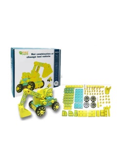 Generic Construction Machine Toy Made Of Wood From Mecano  - Image 2