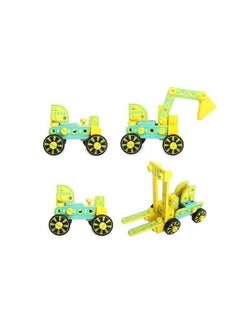 Generic Construction Machine Toy Made Of Wood From Mecano  - Image 4