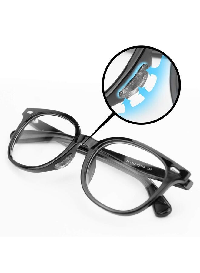 20 زوجًا من وسادات أنف النظارات اللاصقة المصنوعة من السيليكون والمضادة للانزلاق للنظارات الشمسية وسادات أنف رقيقة للنظارات، وسادات أنف لاصقة للنظارات، وسادات أنف مضادة للانزلاق للنظارات (20 زوجًا أبيض)