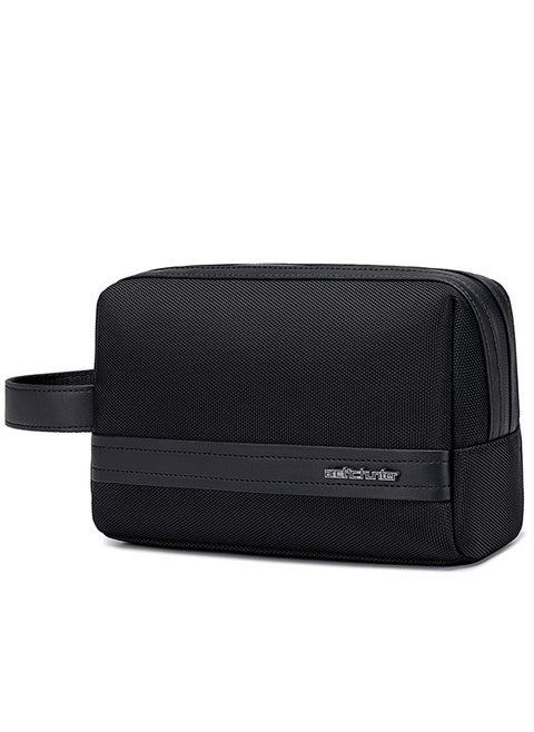 K00677 Water Resistant Anti-Theft Pouch Handbag Clutch Bag - Black