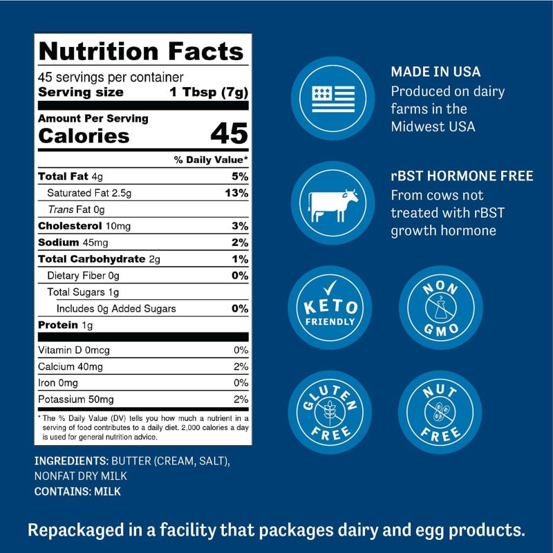 Judee's Gluten Free Butter Powder - Versatile Cooking & Baking Butter Powder - Gluten-Free & Keto-Friendly Formula - 11.25 Ounce, Pack of 1 - Image 4