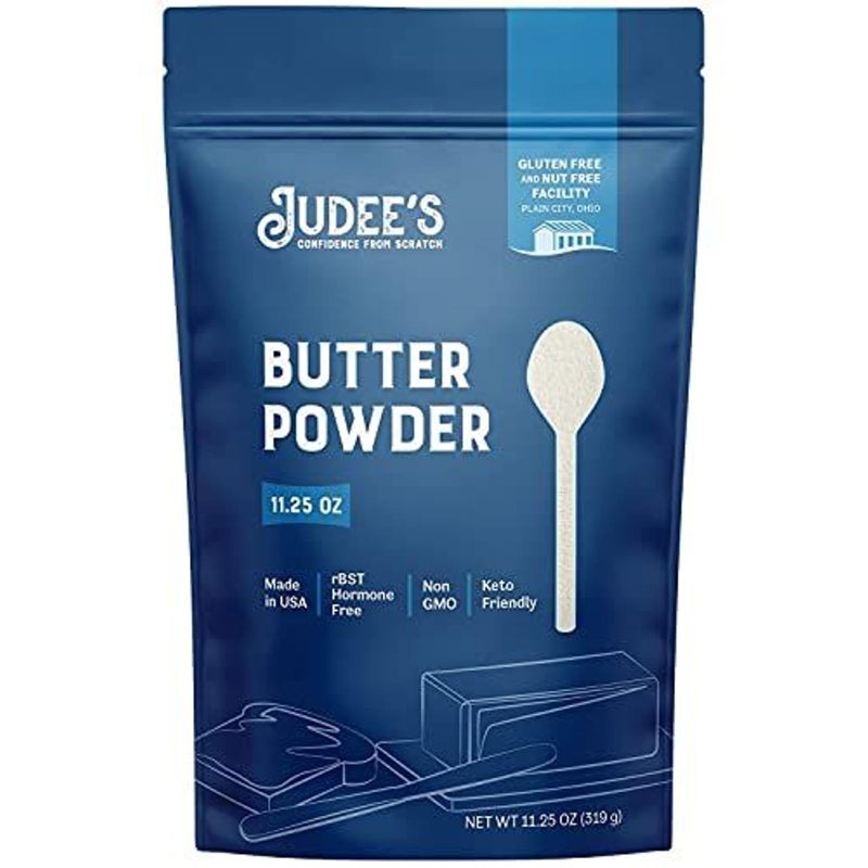 Judee's Gluten Free Butter Powder - Versatile Cooking & Baking Butter Powder - Gluten-Free & Keto-Friendly Formula - 11.25 Ounce, Pack of 1 - Image 1