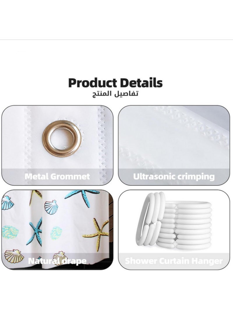 Mildewproof Hanging Soft EVA Material Odorless Antibacterial Eco Friendly Durable Thick Household Necessity Easy to Clean Practical 180 x 200cm - Image 3