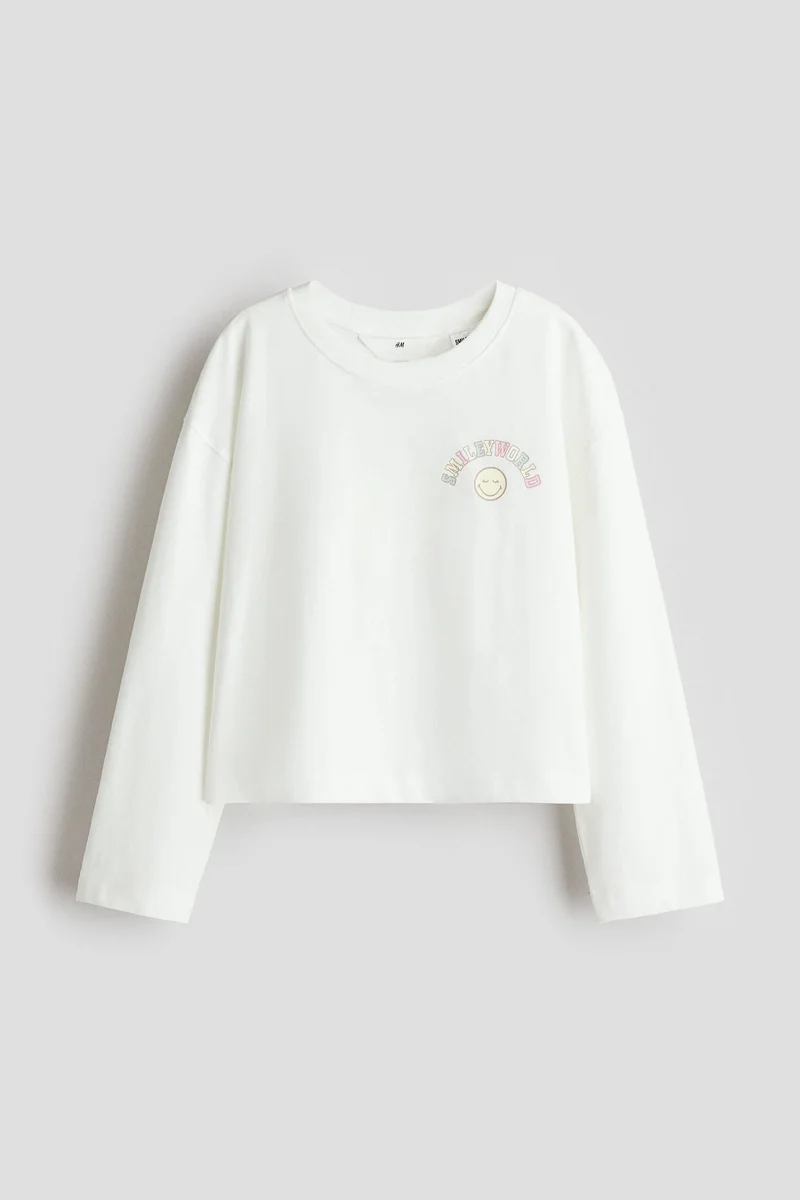 H&M Printed cotton top