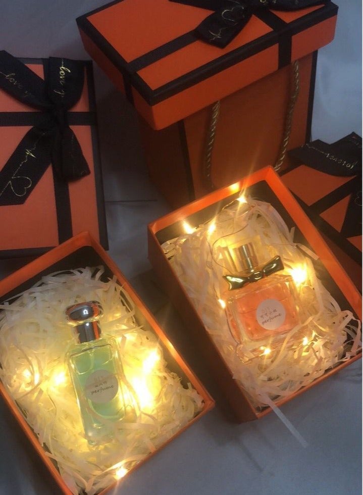 Gift Box Empty 14* 10 * 7cm Orange Color With Paper Bag For New Year Wedding Eid Birthday Groomsman Father's Day Presents Display and Packing - Image 3