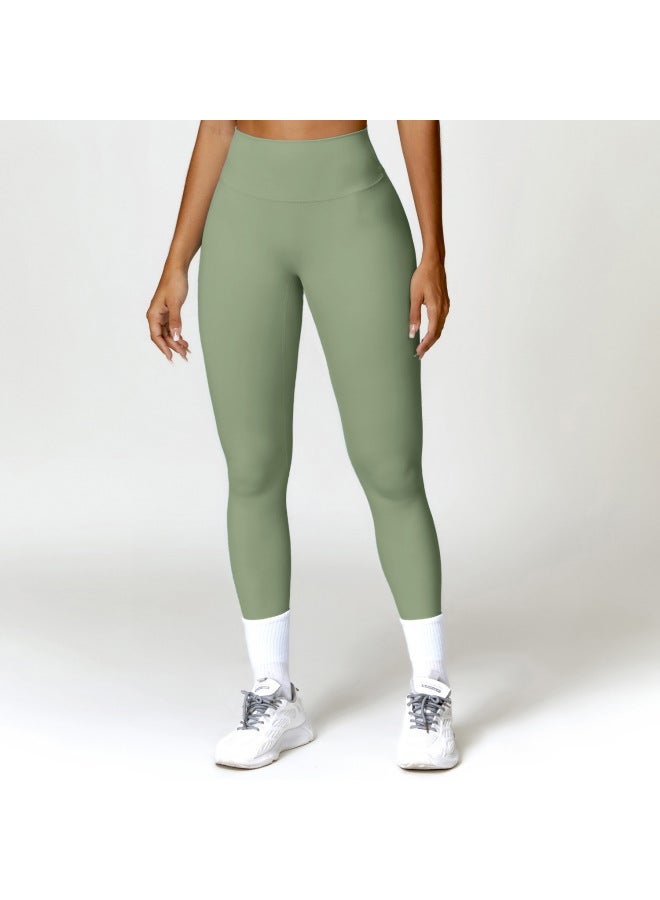 Zechuang Quick-drying Tight Yoga Pants Brushed Belly Contracting Hip Lifting High Waist Fitness Pants Outer Wear Running Sports Pants 8518