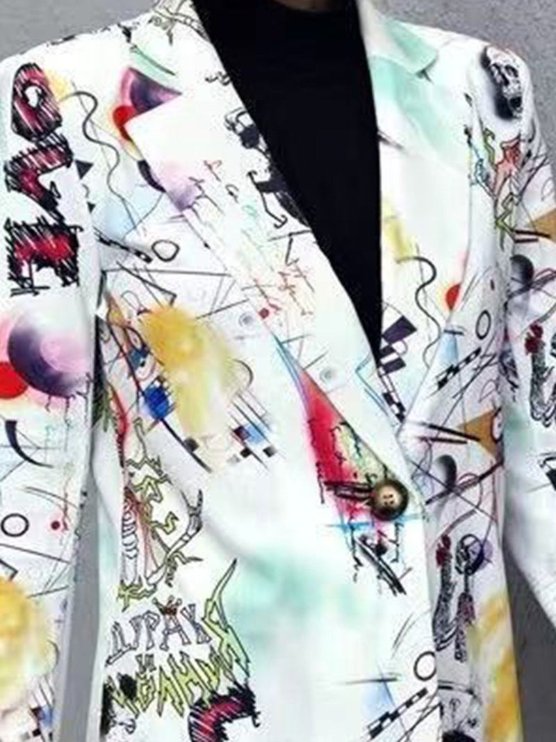 YUNIQEE بليزر أبيض مطبوع - Image 3