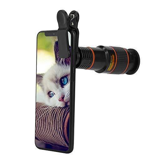 Pomya Cell Phone, Professional 12X Telephoto Lens? Telescopic Focusing Universal Phone for Mobile Phone Tablet Cell Phone Lens Default - Image 3