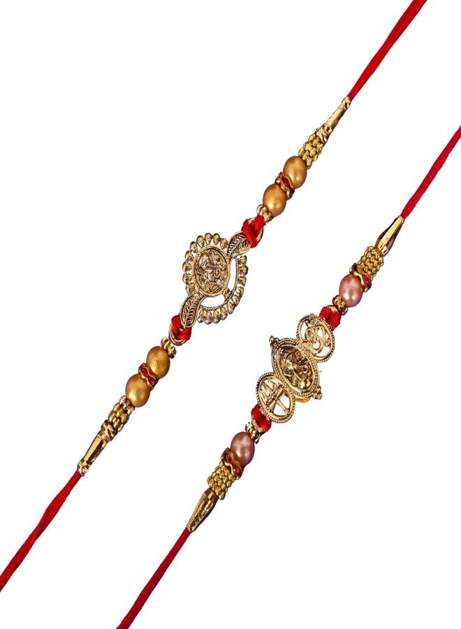 Poorak Religious Assorted Hamper – With 2 Rakhi, Roli Chawal & Greeting Card - Image 1