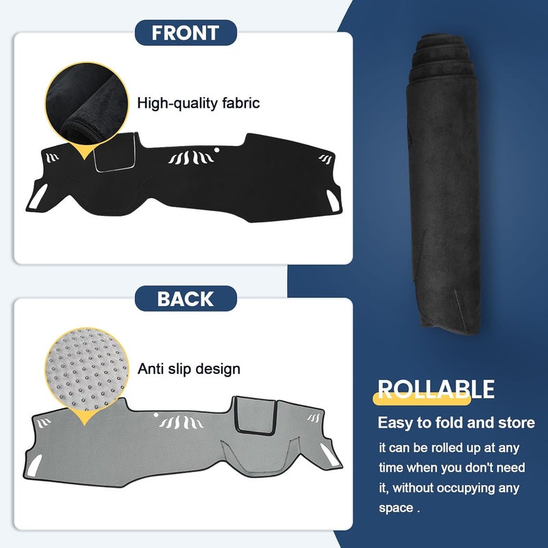 Rilsen Dashboard Cover Mat for Hyundai Sonata 2020-2023 - Image 3