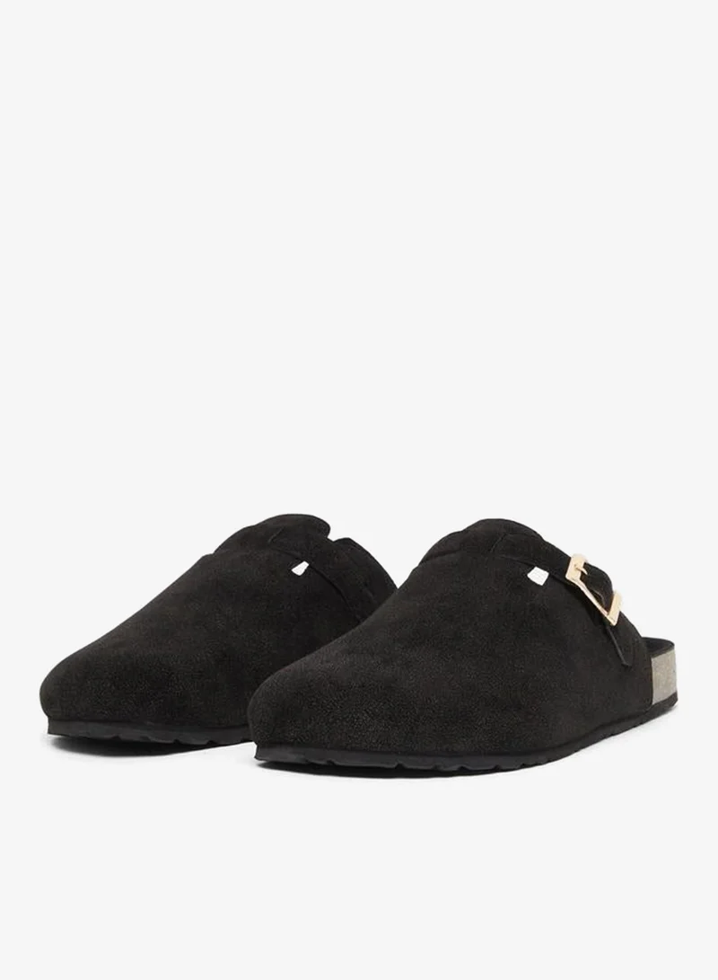 ستايلي حذاء مول مريح من السويد مع إبزيم