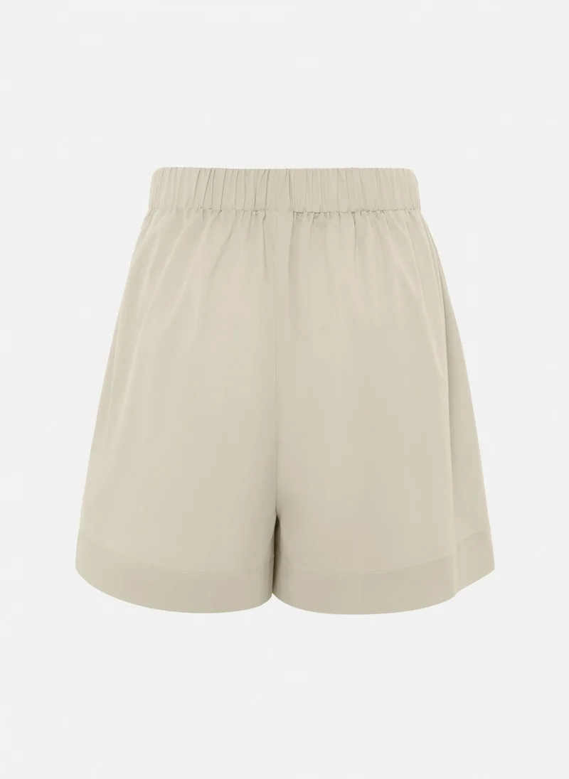 Lichi High-waisted monochrome shorts