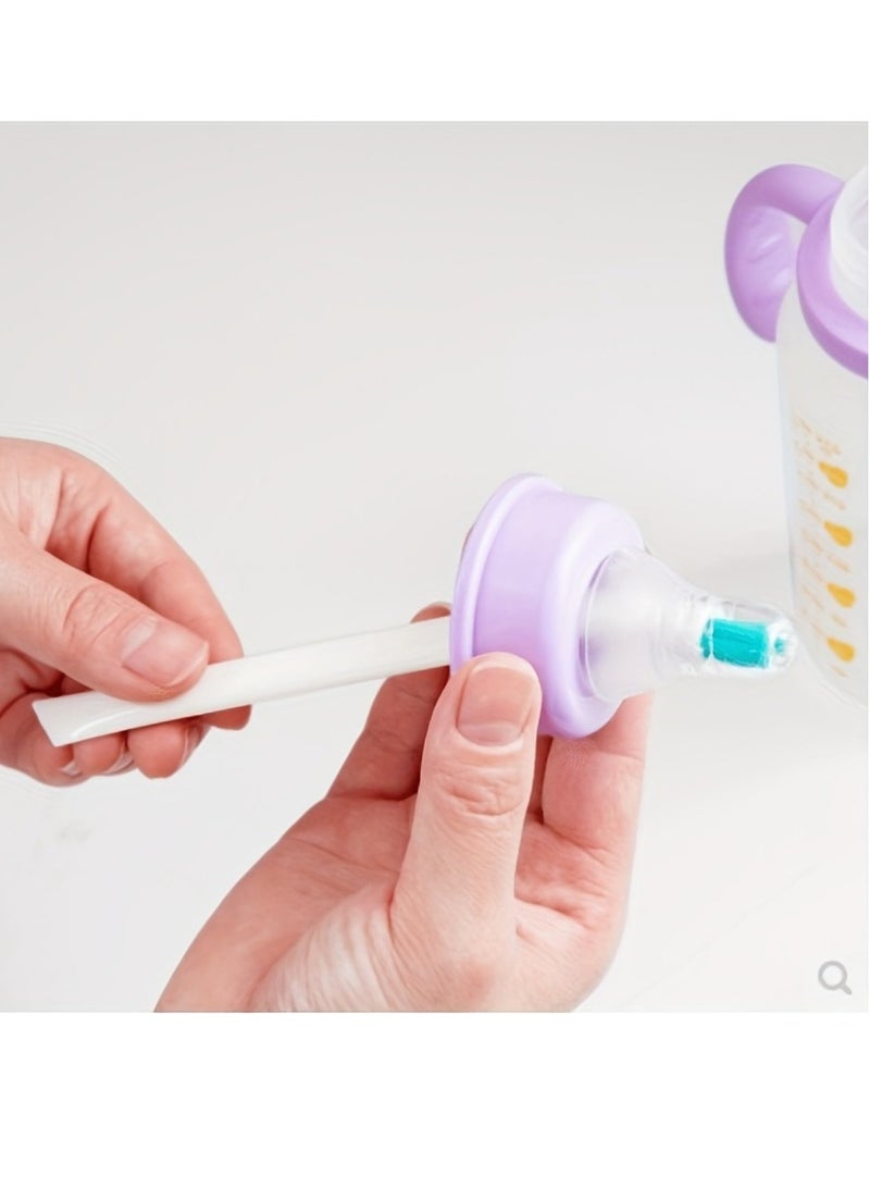 2-Piece Set Multi-Purpose Kitchen Cleaning Brushes - Baby Bottle & Milk Cup Spiral Brush Set, Manual, No Electricity Required, Ideal for Home Use - Image 5