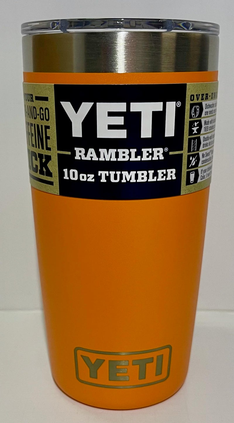 YETI Rambler 10 oz Tumbler, Stainless Steel, Vacuum Insulated with MagSlider Lid, King Crab