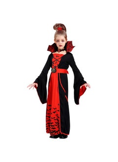 ThinkMax ThinkMax Halloween Vampire Costume for Girls，Kids Royal Queen Skirt for Halloween Dress Up Party, M(8-10 Years)  - Image 1