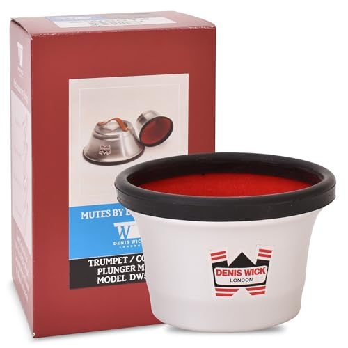 Denis Wick Plunger Mute for Trumpet, 5510 - Extra Large Plunger Mute with Red Pure Coat Finish - Jazz Accessories Ideal for Trumpet Practice and Performance - 7.48 x 4.53 x 4.53 inches - Image 1