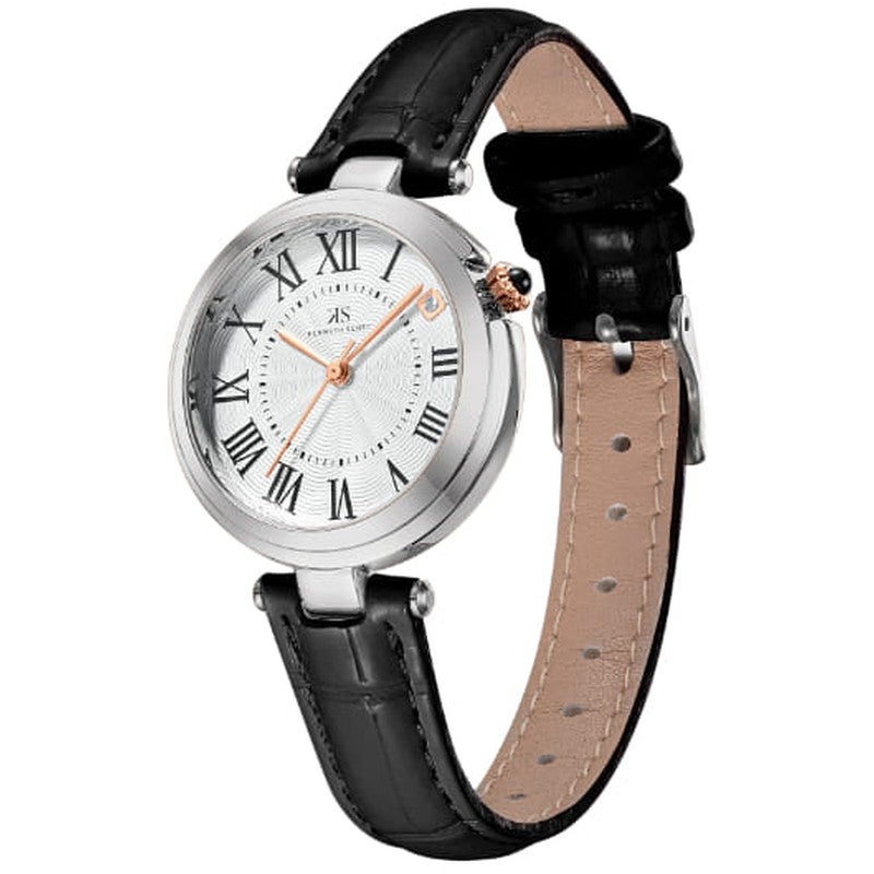 Kenneth Scott K24510-SLBW Women's Analog Display Watch & Polyurethane Strap Black - Image 2