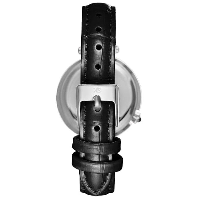 Kenneth Scott K24510-SLBW Women's Analog Display Watch & Polyurethane Strap Black - Image 3