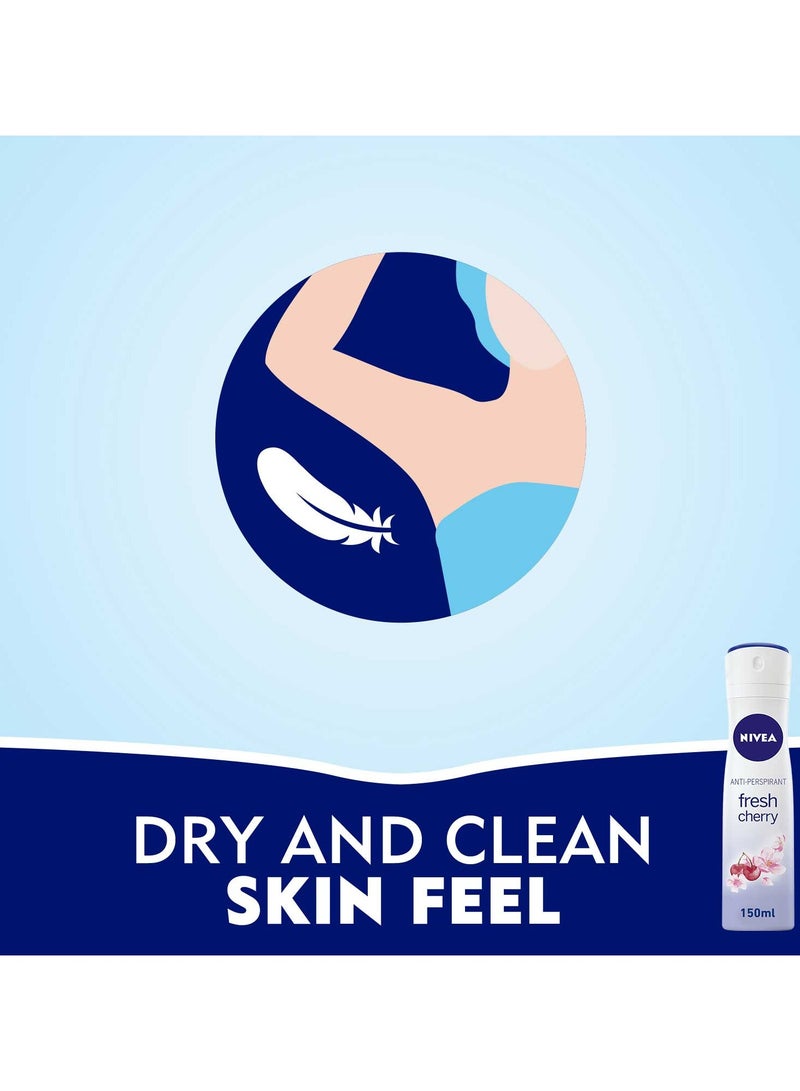 نيفيا مزيل عرق نسائي انتعاش الكرز 150 مل - Image 3