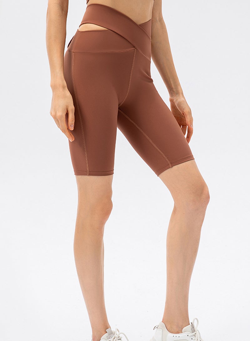 شاربدو شورت رياضي للتنحيف واليوجا عالي الخصر - Image 1