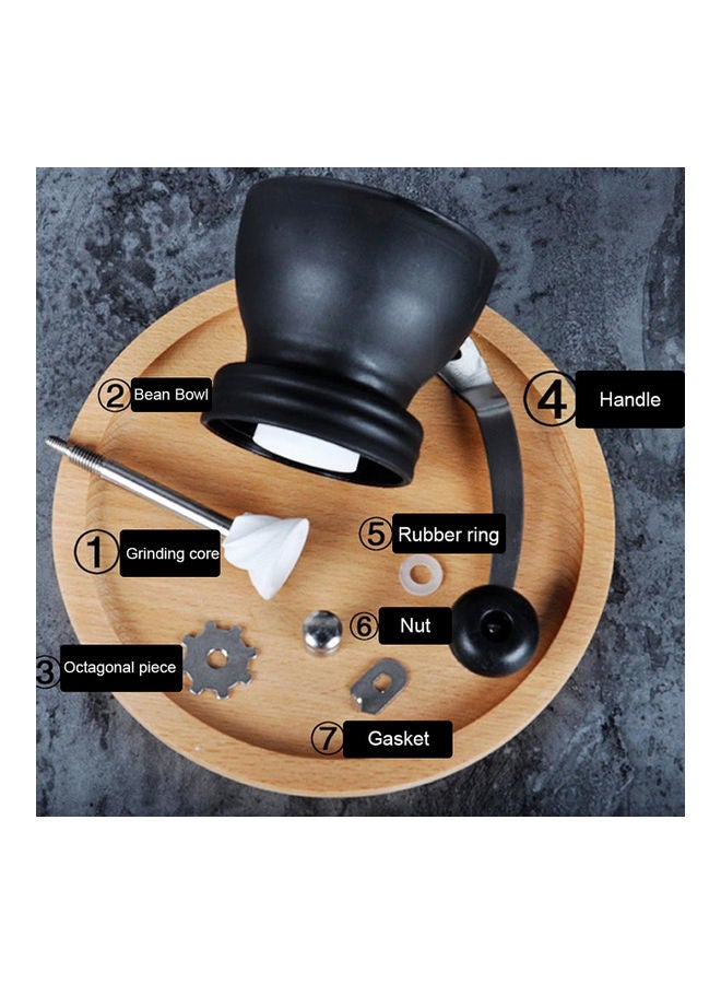مطحنة يدوية لحبوب القهوة أسود - Image 5
