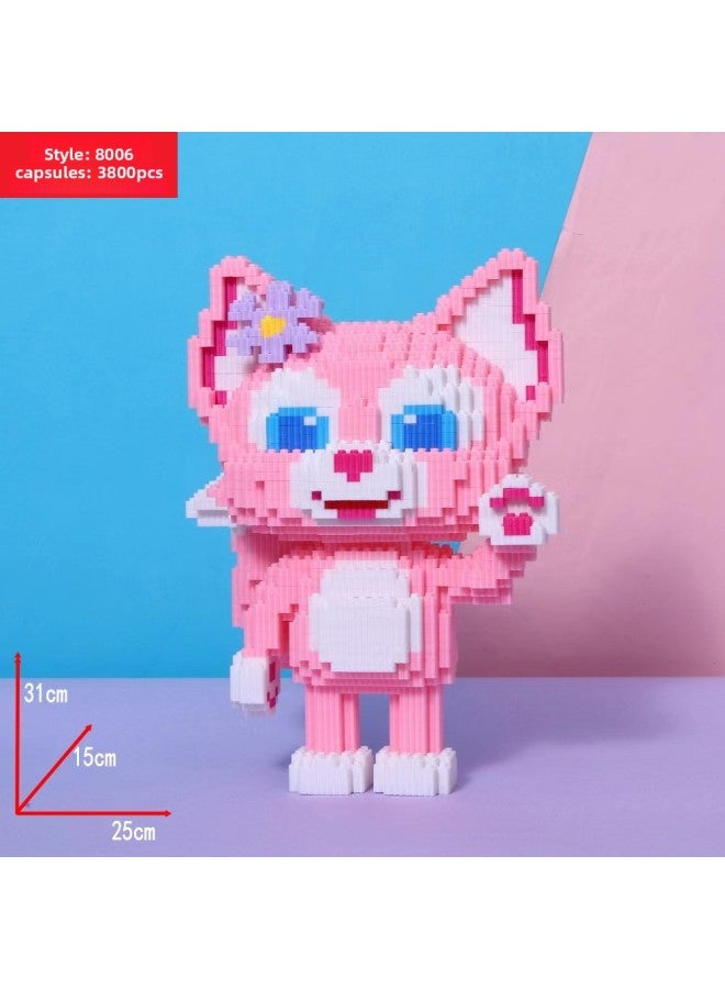 Yangpin Large Compatible Lego Series Small Particle Building Blocks Adult High Difficulty Puzzle Assembled Toys Wholesale-Color:6 Standing Posture Greets Beier - Image 1