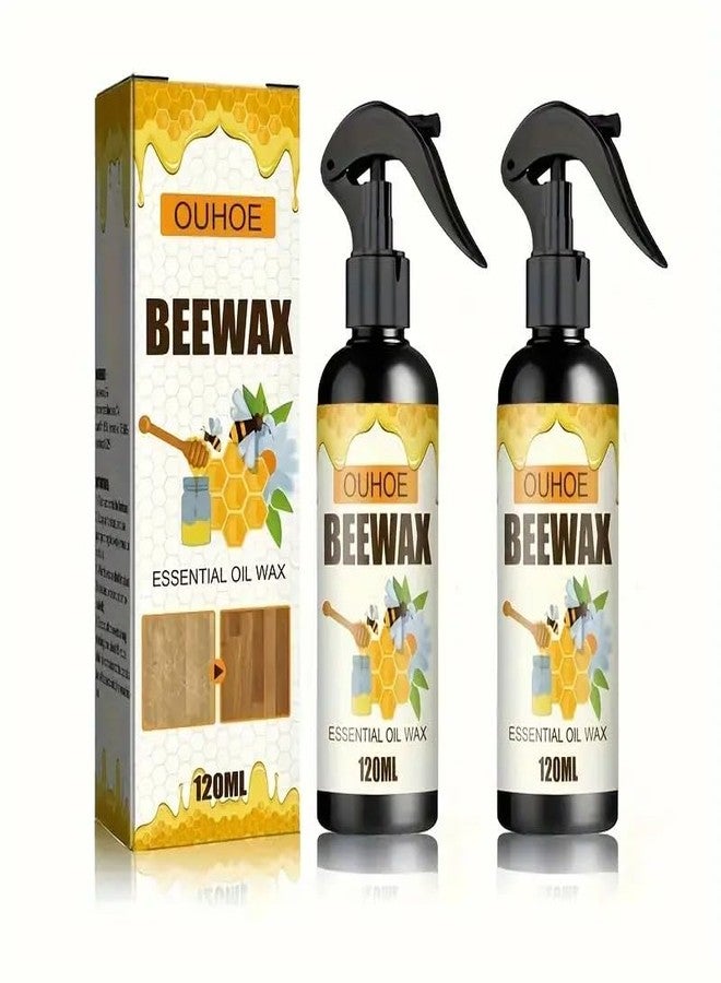 Harboan Wood Seasoning Bee Wax With Spounges Natural Traditional Beeswax Polish Wood Furniture Polish And Cleaner For Wood For Furniture To Beautify & Protect (Pack Of 2) - Image 1