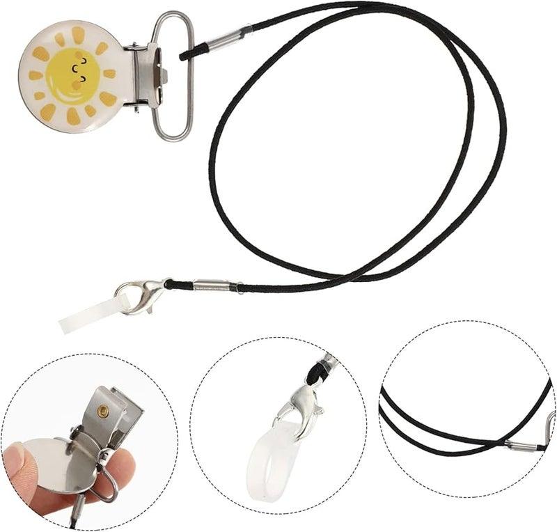 سماعة أذن مع حبل عنق وقطعة حامل لطيفة للأولاد والبنات بتصميم خفيف الوزن - Image 4