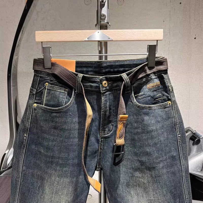 Unisex Classic Denim Jeans Loose Fit Daily Outdoor Wear - Image 4