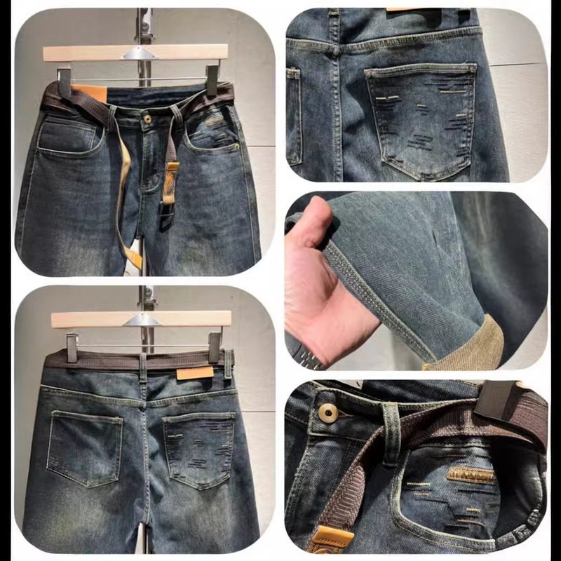 Unisex Classic Denim Jeans Loose Fit Daily Outdoor Wear - Image 5