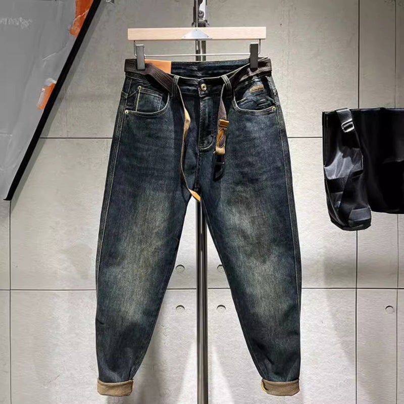 Unisex Classic Denim Jeans Loose Fit Daily Outdoor Wear - Image 2