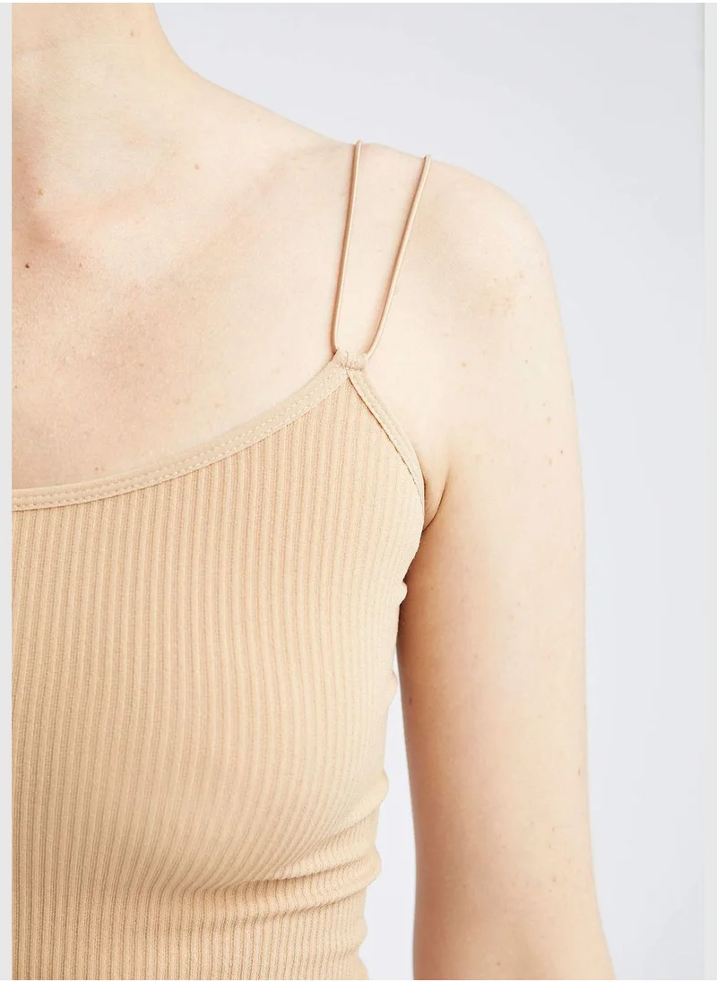 DeFacto Slim Fit Crew Neck Cropped Vest