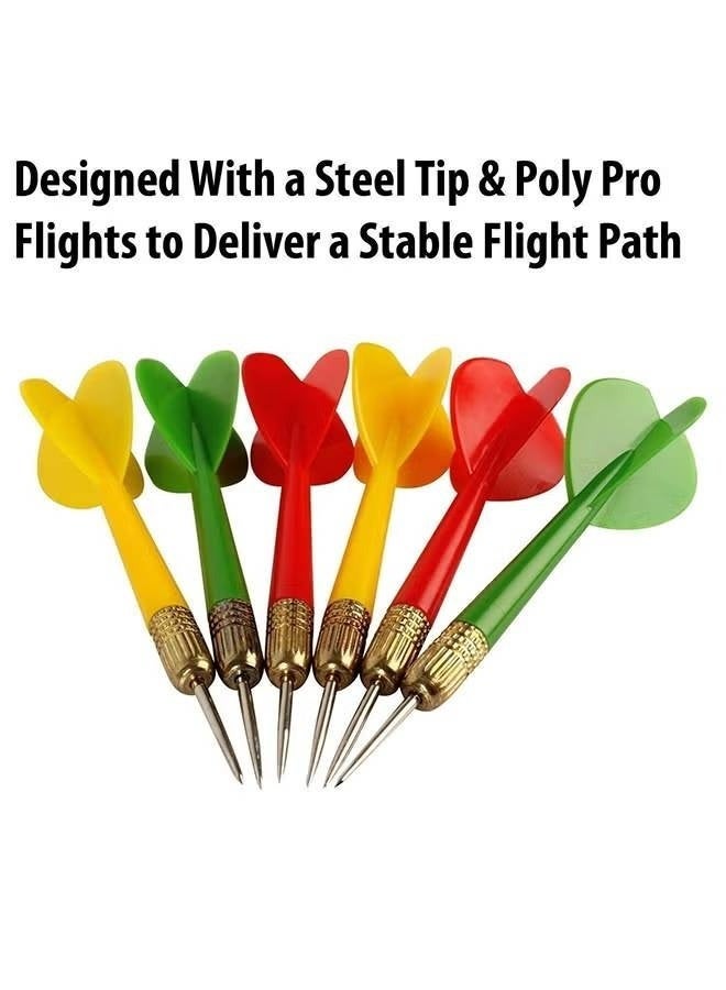 Famous Quality Professional Dartboard Set with Darts - Two-Sided Indoor Target Game with Steel Tip Darts - Image 3