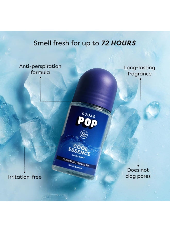 SUGAR POP Cool Essence Roll-On Deodorant | Anti-Perspiration | 72-Hour Stay | Vitamin C | 50 ml - Image 3