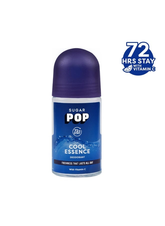 SUGAR POP Cool Essence Roll-On Deodorant | Anti-Perspiration | 72-Hour Stay | Vitamin C | 50 ml - Image 2