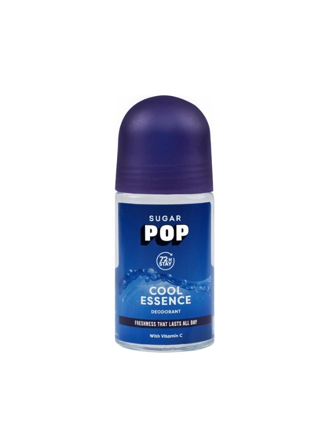 SUGAR POP Cool Essence Roll-On Deodorant | Anti-Perspiration | 72-Hour Stay | Vitamin C | 50 ml - Image 1
