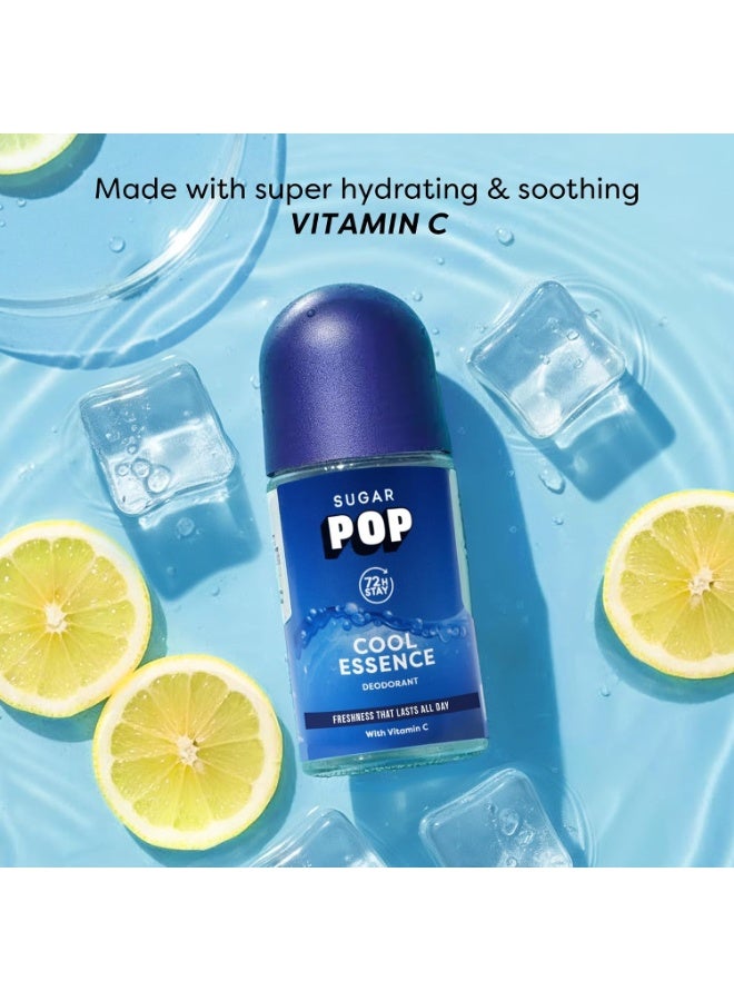 SUGAR POP Cool Essence Roll-On Deodorant | Anti-Perspiration | 72-Hour Stay | Vitamin C | 50 ml - Image 4
