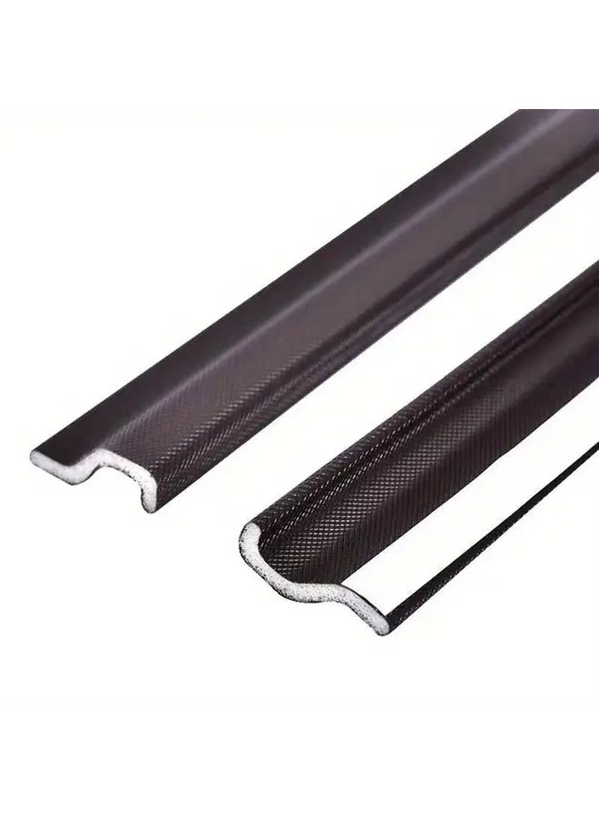 Black 393.7in Acoustic Foam Weather Stripping For Windows Doors Draft Proofing - Image 4