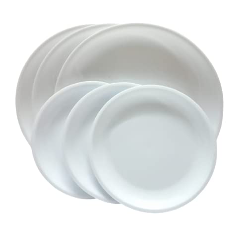 Coolkart 18 Pcs Unbreakble Food Grade Dinner Set Full Plates Half Plates with Katoris Matt Design Microwave Safe - Image 4