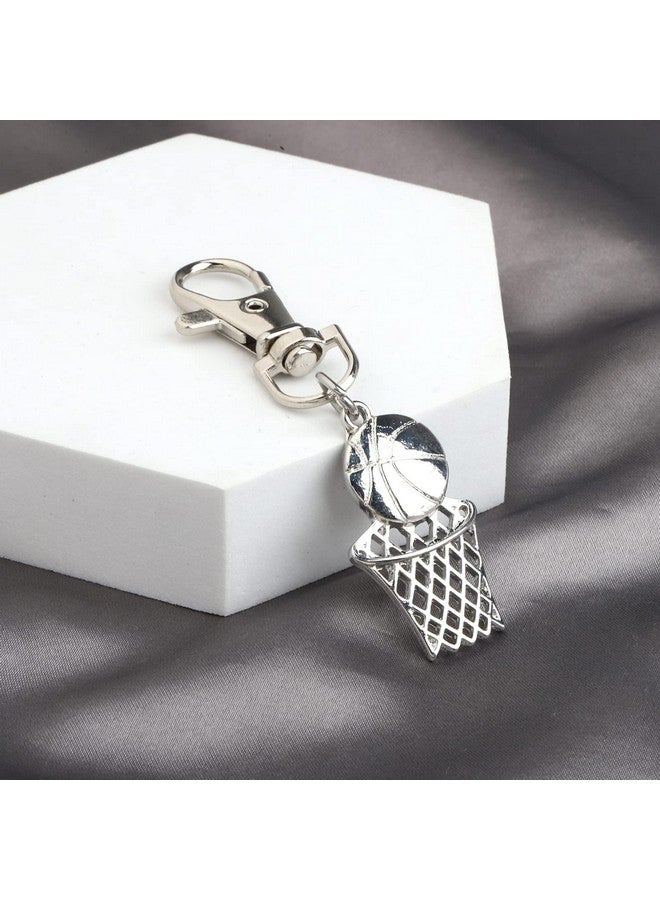 SEIRAA Basketball Zipper Pull Charm Sports Lobster Clasp Hanging Charms For Basketball Lover Clasps For Jewelry (Basketball) - Image 4