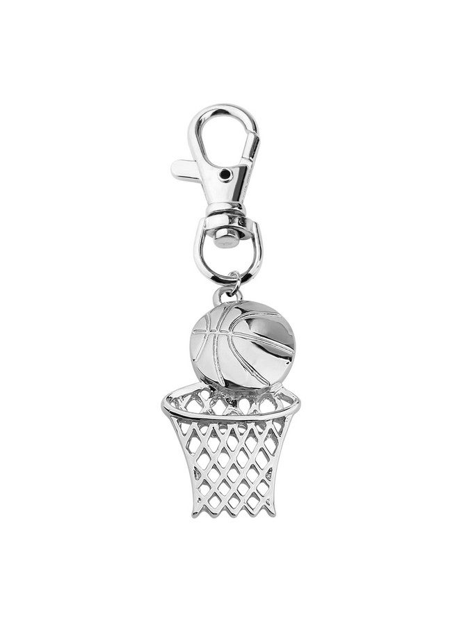 SEIRAA Basketball Zipper Pull Charm Sports Lobster Clasp Hanging Charms For Basketball Lover Clasps For Jewelry (Basketball) - Image 1
