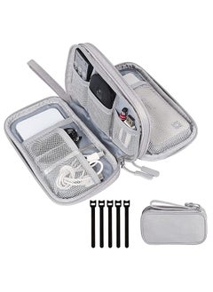 YOMYM Portable Electronic Accessories Bag Organizer Travel Gadgets Storage Case Pouch Cable Organizer Compatible For Charger Usb Cables Sd Memory Cards Earphone Flash Hard Drive  - Image 1